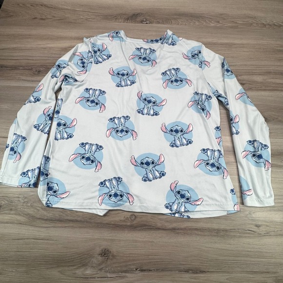 Disney Stitch Pajamas Sleepwear Set Long Sleeve Top Pants Women's Size M - Picture 13 of 16